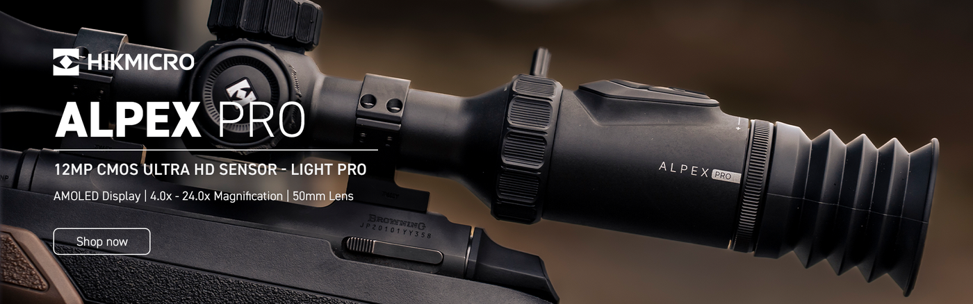 HIKMICRO Alpex Pro Night Vision Scopes Shop now Web Slider