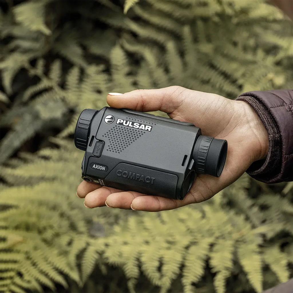 Pulsar Axion Compact XQ19 18mK Thermal Imaging Monocular Lifestyle Image - Night Master