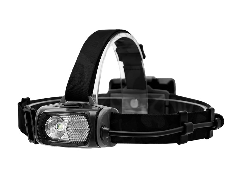 Night Master H1 Dual Colour Rechargeable Head Torch Black - Night Master