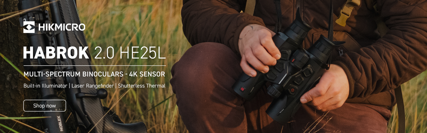 HIKMICRO Habrok 4K 2.0 HE25L Thermal Imaging Binoculars Web Slider - Night Master