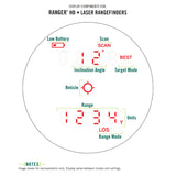 Vortex Optics Ranger HD 3000 Laser Rangfinding Binoculars Display - Night Master 