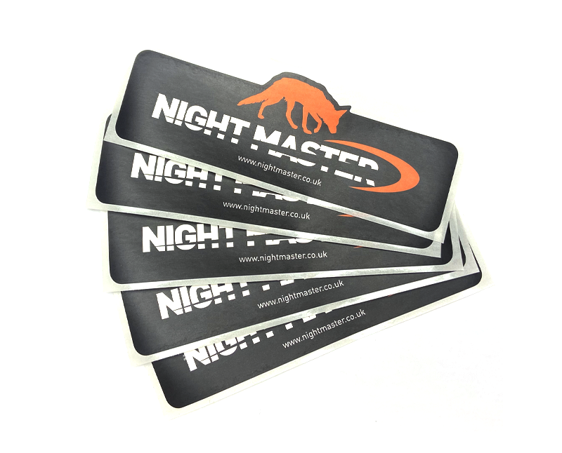 Night Master Fox Logo Stickers (Pack of 5) - Night Master
